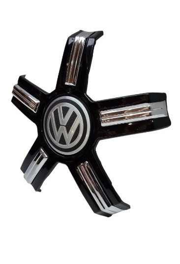 Tapa / Centro De Llanta Vw Amarok 17 18 19 Negro - Imagen 2