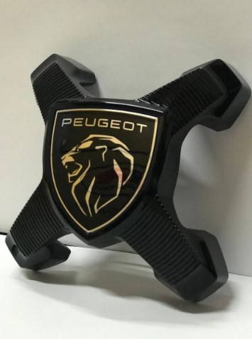 Tapa / Centro Embellecedor Negro Peugeot 2008/3008/408 Gt L25 - Imagen 2